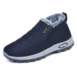 Uued talvised lumesaapad v&auml;listingimustes seemisnahast libisemiskindlad kingad Meeste vabaaja soojad karusnahast saapad Mugavad eakate puuvillased kingad Zapatos Hombre 39 sinine