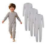 3 tk unisex lastele poistele t&uuml;drukutele erivajadustega kohandatav riietus &uuml;mmarguse kaelusega pikkade varrukatega tagant n&auml;htamatu lukuga puuvillane kombinesoon 5-6 Years hall