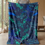 Avatar Pandora Tr&uuml;kitud Flanellitekk Hubane Nahas&otilde;bralik Soe Tekk Diivanile Voodile Siseruumides Igap&auml;evaseks Kasutamiseks 150x200cm
