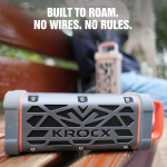 KROCK TRAVOR Veekindel, Magnetiline, V&auml;li-, Kaasaskantav Bluetooth-heli oranž/must