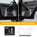 Volkswagen Tiguan Mk1 / Mk2 2010-2019 jaoks TPU Auto Ukse L&ouml;&ouml;givastane Kaitsekate Sisemine Servakile Eesmise ja Tagumise Ukse K&uuml;ljapaneeli Kate gray