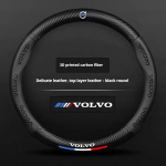Volvo auto roolikate Volvo XC40 XC60 XC70 XC90 S40 S60 S80 S90 V40 V50 V60 V70 V90 EX90 jaoks S&uuml;sinikkiust Nahk FE3