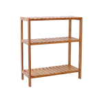 SONGMICS BCB33Y Bambusest riiul vannituppa/k&ouml;&ouml;ki/kingariiuliks, 60 x 26 x 66 cm Ideaalne vannituppa, elutuppa, esikusse