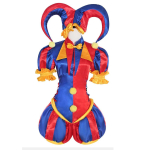 Pomni Cosplay Kost&uuml;&uuml;mid Klouni &Uuml;likond Anime The Amazing Digital Circus Rollim&auml;ng Halloween Karnevali Peo R&otilde;ivastus S blue