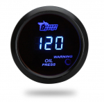 Digitaalne &otilde;lir&otilde;hum&otilde;&otilde;tur koos anduriga autode jaoks 52mm 2in LCD 0~120PSI must hoiatustuli