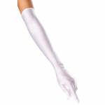 K&uuml;&uuml;narnukikindad mustad valged punased pikad satiinist venivad kindad naiste t&uuml;drukutele tarvikud 54 cm pikkus as the picture shows valge