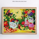 Teemantmaaling T&auml;isringselt saabuvad lilled Teemanttikandid Liblikad 20X30