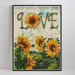 5D Teemanttikandid Lilled Pildid Teemantmaaling Lilleteemant 20X30CM