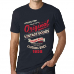 Meeste vintage triiks&auml;rk Graafiline T-s&auml;rk Vintage kaubad aastast 1958 merev&auml;e XS kuristik