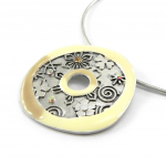 Les Tr&eacute;sors De Lily [E0662] - Collier Cr&eacute;ateur 'Geisha' Beige beež