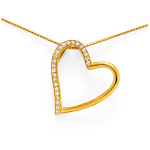 Altesse [K6457] &ndash; kullatud kaelakee 'Love' valge kuld