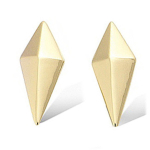 Les Tr&eacute;sors De Lily [P2441] - Boucles Plaqu&eacute; Or 'Origami' dor&eacute; (verf-volant) - 10 mm kuld