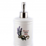 Les Tr&eacute;sors De Lily [M3364] &ndash; Elevandiluust  Lavender  keraamiline seebi dosaator (retro) beež