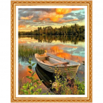 Looduslik maastik t&auml;isteemantmaal 3D-pilt Ristpistes teemant Mazayka k&auml;sit&ouml;&ouml;kunst 20X30CM