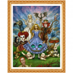 DIY Teemantmaal Ristpistes joonisfilm Maailm Rhinestones Kristallidest N&auml;put&ouml;&ouml; Teemanttikandid 20X30CM