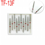 10 tk/karp Diamond FG kiired puurid poleerimiseks ja silumiseks hambaarsti t&ouml;&ouml;riist TF-13F