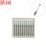 BR-X46 Hambateemantpoleerimismasinad Hambapolsterid silumiseks hammaste poleerimiseks FG Burs hammaste valgendamiseks 10tk BR-X46 sinine