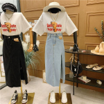 Naiste suvine suures suuruses avar k&otilde;rge v&ouml;&ouml;kohaga kott puusa k&uuml;ljelt l&otilde;hikuga A-line teksaseelik S must