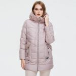 Astrid Winter naiste keskmise pikkusega mantel karusnahast krae sulejope Parka kapuutsiga moodne v&auml;lisriietus L