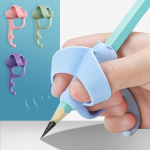 Pliiatsihoidja, 4 tk. Lastele kirjutav pliiatsihoidja, silikoonist pliiatsihoidja, abik&auml;epideme asendi korrigeerimise seade 4-Pack