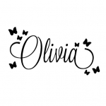 Butterfly Letter Wall Art Decal Mural Kleebis Lasteaia Laste magamistuba must