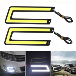 1 tk U-kujuline 12 V Led Cob Car Auto Drl S&otilde;it P&auml;evas&otilde;idulamp Udutuli