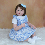 K&auml;sitsi valmistatud Reborn Babies 3D-v&auml;rvitud nahaga, pehme silikoonj&auml;se, 60 cm 24-tolline elutruu hindadega v&auml;ikelapse nukum&auml;nguasi t&uuml;drukule kingitus Finished doll