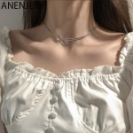 ANENJERY kahekihiline &uuml;mmargune &uuml;mmargune kaelakee naistele as&uuml;mmeetriline ketiga kaelakee ehted kingitused S-N725