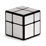 QiYi Mirror 2x2 Magic Cube Puzzle Speed ​​Magic Cube Kuldne/h&otilde;bedane kleebis Kuubiku m&auml;nguasjad lastele h&otilde;be