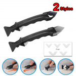 2 t&uuml;&uuml;pi liimij&auml;&auml;kide kaabits, multifunktsionaalne silikoonieemaldaja hermeetik, sile kaabits, tihend, viimistleja, vuugisegu komplekt T&ouml;&ouml;riistad p&otilde;randavormide eemaldamine plastic