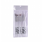 8 tk/komplekt Nail Art Akr&uuml;&uuml;l prantsuse triibud disain pintsel t&auml;ppidega pliiatsi manik&uuml;&uuml;ri t&ouml;&ouml;riist 8pcs