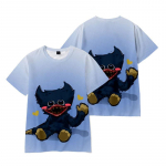 Poppy Playtime T-s&auml;rgid Huggy Wuggy Horror Game Multikad 3D Print poiss/t&uuml;druk O-kaelusega mood T-s&auml;rk Lapsed Poisid T-s&auml;rgid Topid Riietus 120CM