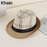 &Otilde;lgest Panama Fedora Meeste Derby M&uuml;ts Meeste M&uuml;ts Must V&ouml;&ouml; Mood P&auml;ikesem&uuml;ts Rannam&uuml;ts khaki