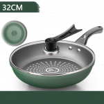 Mittekleepuva panniga pann mikro&otilde;liga suitsuinduktsioonpliit gaasipliit universaalne pann 32cm with lid