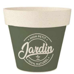 Les Tr&eacute;sors De Lily [R2217] &ndash; Green 'Messages' bambuse istutusmasin (Minu v&auml;ike aed &ndash; 100% looduslik) - 17x15 cm roheline