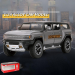 1/24 skaala EV veoauto sulamist automudel Uus energiaga maastikus&otilde;iduki m&auml;nguasjad heli ja valgusega Kahes stiilis kingitused lastele Normal car model hall