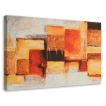 L&otilde;uenditr&uuml;kk Abstract Orange nagu maalitud 60x40 oranž