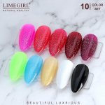 Limegirl 10tk/komplekt Geel-k&uuml;&uuml;nelakk Populaarsed v&auml;rvid Poolp&uuml;siv Leotus UV LED K&uuml;&uuml;nekunstnik Geelid K&uuml;&uuml;nelakk