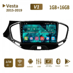 LADA Vesta Cross Sport 2015 - 2019 jaoks autoraadio multimeedia videopleier Navigatsioon stereo GPS Android 2 din 1+16GB