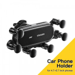 Essager Six Points Gravity autotelefoni hoidik Air Vent Clip GPS-i kinnitusalus iPhone 14 Samsung Xiaomi nutitelefoni hoidiku tugi