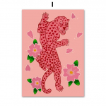 Feministlik roosa P&otilde;hjamaade panter Medusa Pussy Power Wall Art L&otilde;uendimaaling Plakatid ja Prindid Seinapildid elutoa sisekujunduseks 21X30cm No Frame