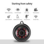 1080P HD CCTV IP-kaamera siseruumides v&auml;listingimustes WiFi-turvalisus WiFi juhtmeta IR-kaamera, &ouml;&ouml;kaamera valgus puudub must