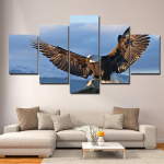 5 paneeli Prindi Getty Eagle Sky looma&otilde;limaal l&otilde;uendil Loom Moodne moodulseinapildiplakat elutoa Cuadrose jaoks 20x35cm*2 20x45cm*2 20x55cm*1