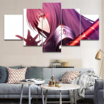 L&otilde;uendile prinditud plakat kodu kaunistamiseks 5 osa Fate Grand Order animatsioonimaal seinakunst HD-pildid elutuba modulaarne raam 20x35cm*2 20x45cm*2 20x55cm*1