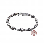 S925 Sterling H&otilde;be K&auml;ev&otilde;ru Isiksuse Trend Kolju K&auml;ev&otilde;ru Neutraalne Ni&scaron;&scaron; Hip Hop Punk K&auml;sitsi Ehted Boutique Ehted 18CM