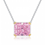 S&uuml;gis ja talv uus liialdatud isikup&auml;ra Roosa k&otilde;rge s&uuml;sinikusisaldusega teemant kaelakee Tipptasemel ni&scaron;i ehted