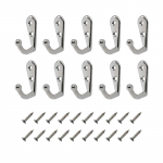 10 tk Vintage seinale kinnitatav &uuml;heharuline konks Retro minisuuruses pronksist riidepuud V&otilde;tmetele M&uuml;ts R&auml;tiku hommikumantel Vannitoakonksud