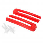 2Pcs/set red/yellow Car Front Grille Trim Exterior Accessories for Dodge Ram punane