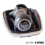 12mm jaoks Volkswagen VW Golf 4 IV MK4 GTI R32 Bora Jetta 5/6 Speed ​​Black Frame k&auml;iguvahetusnupp, hoob, k&auml;&auml;bus 5 Speed-Siver