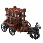 Loomingulised ideed Keskaeg vangivanker 66 tk minifiguuride komplekt MOC plokk telliskivi Mudel Ehituskomplektid Lastele Haridus M&auml;nguasjad